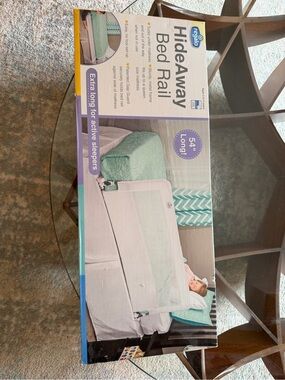 Regalo HideAway 54" White Bed Rail